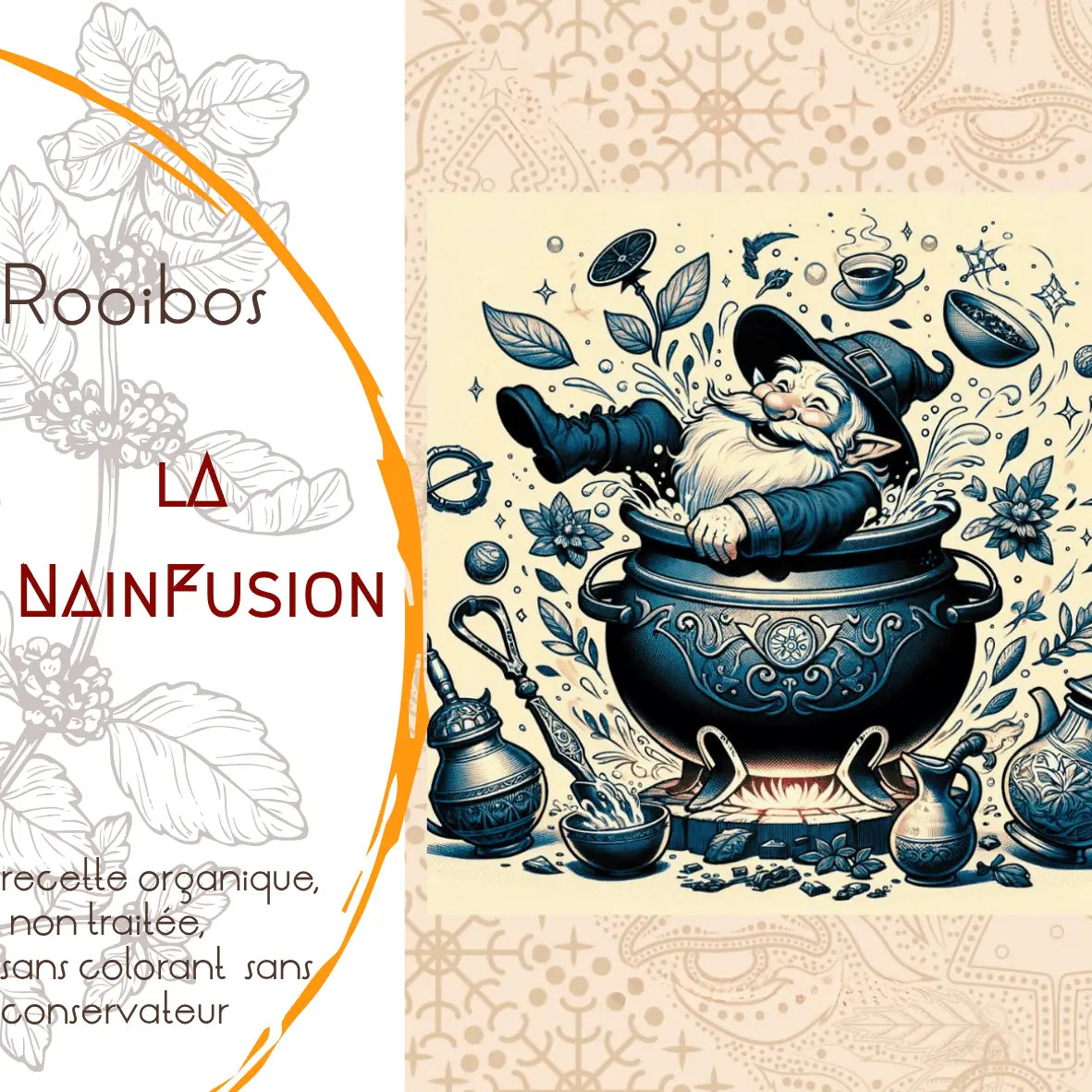 Rooibos Nainfusion LEGBA, caramel et citron vert, infusion sans théine en vrac