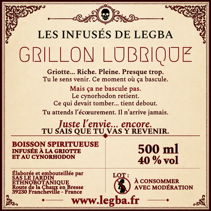 Grillon Lubrique – Rhum infusé griotte & ananas