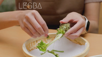 Vidéo du vrai wasabi japonais en culture ombragée